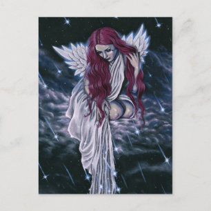 Cartão postal de Estrelas de Tiros de Anjo Gótic
