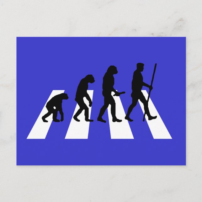 Cartão postal de Evolução da Abbey Road (Frente)