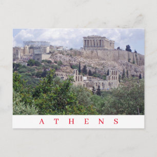 Cartão postal de exibição Acrópole Atenas