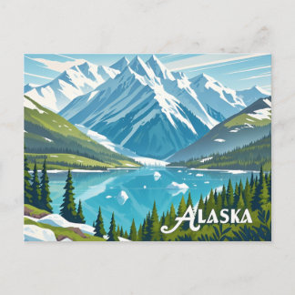 cartão postal de exibição alaska