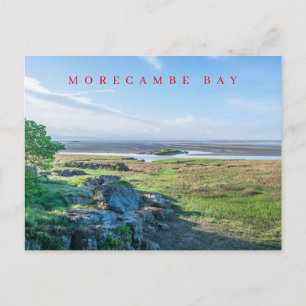 Cartão postal de exibição da Baía de Morecambe