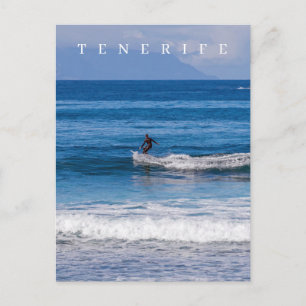 Cartão postal de exibição de surfer Tenerife