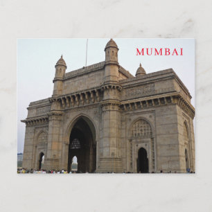 Cartão postal de exibição do Gateway de Mumbai na