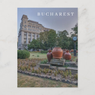 Cartão postal de exibição do Parque Cismigiu de Bu