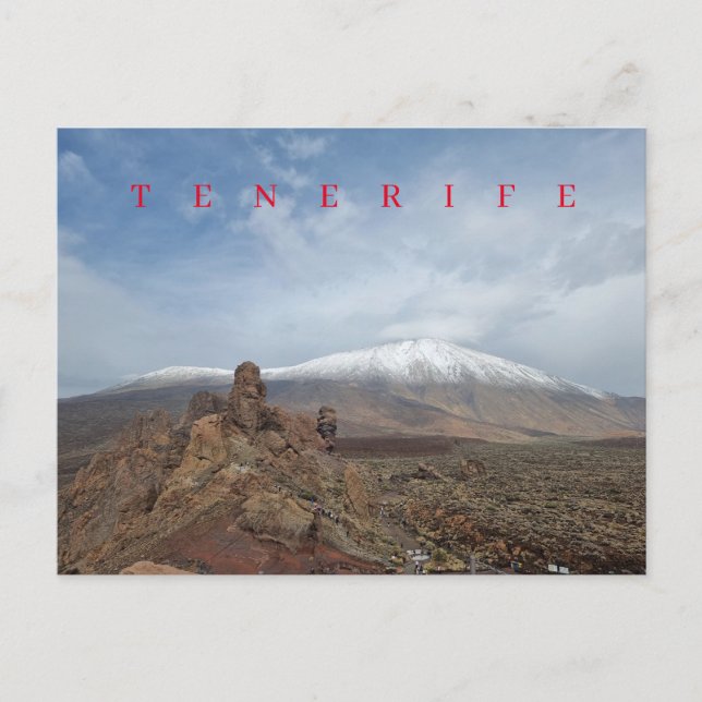Cartão postal de exibição Tenerife Mount Teide (Frente)