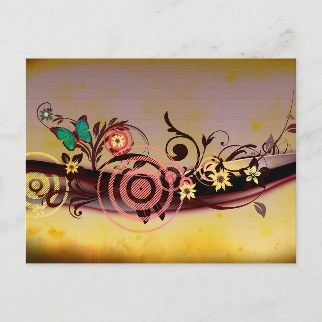 Cartão postal de explosão de primavera (Frente)