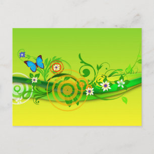 Cartão postal de explosão de primavera