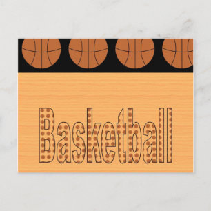 Cartão postal de fã de basquete