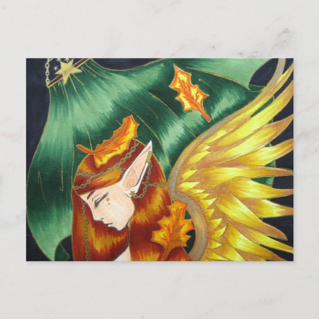 Cartão postal de fada de outono (Frente)