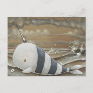 Cartão postal de fantasia Narwhal