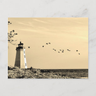 Cartão postal de farol - Bridgeport, CT
