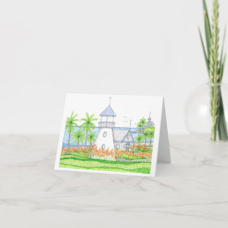 Cartão Postal de Farol Tropical