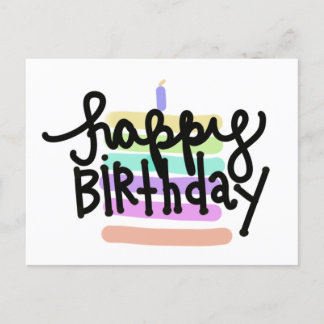 Cartão postal de feliz aniversário