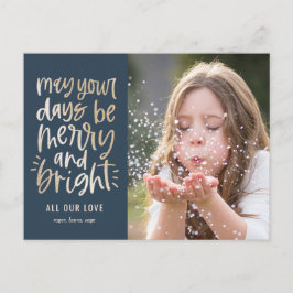 Cartão postal de Feriado de Cor EDITÁVEL nos Dias 