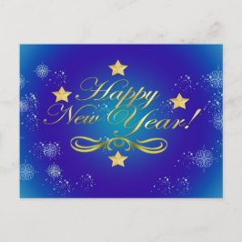 Cartão postal de feriado de feliz ano novo