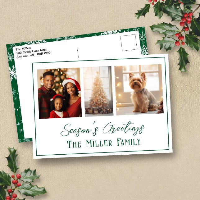 Cartão postal de Feriado de Linha Verde Moderno (Criador carregado)