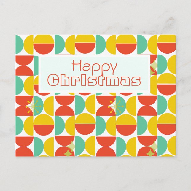 Cartão postal de feriado de meio século (Frente)