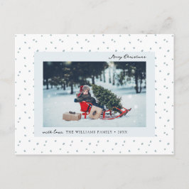 Cartão postal de Feriado de Neve