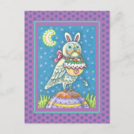 CARTÃO POSTAL DE FERIADO DO MAGIC BARN OWL & PÁSCO