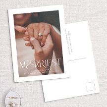 Cartão postal de Feriado do Noivado Merriest