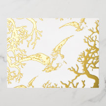 Cartão Postal de Férias Beccaccia Ouro Foil