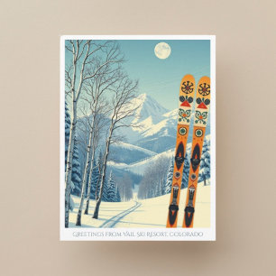 Cartão postal de férias de esqui do Vail Ski Resor