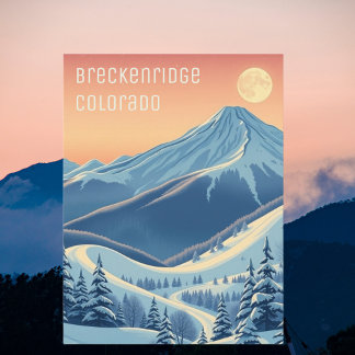 Cartão postal de férias de esqui em Breckenridge C