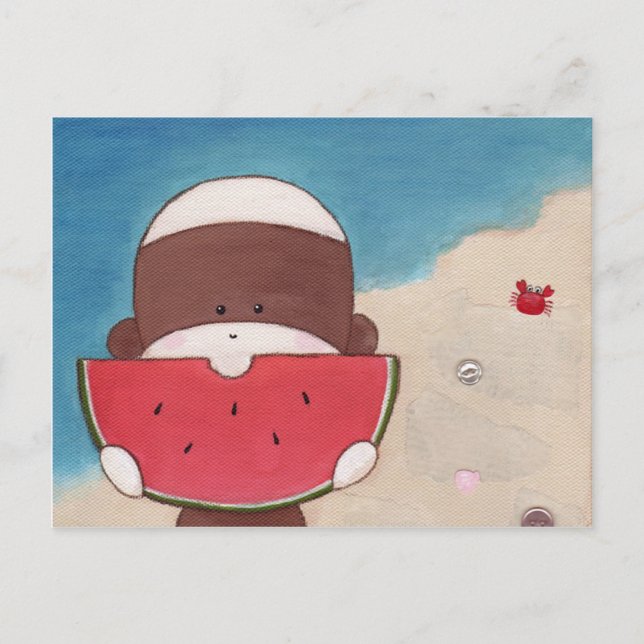 Cartão postal de férias de verão (Frente)