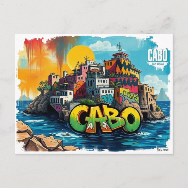Cartão postal de férias do Cabo San Lucas no Méxic (Frente)