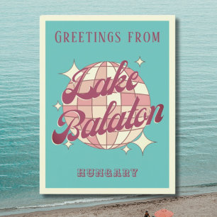 Cartão postal de férias do Lago Balaton Hungria