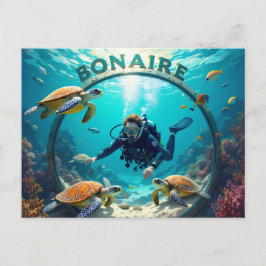 cartão postal de férias em bonaire