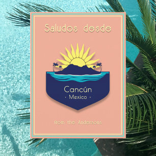 Cartão postal de férias em Cancún México