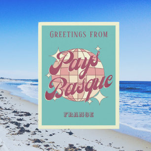 Cartão postal de férias francês basco