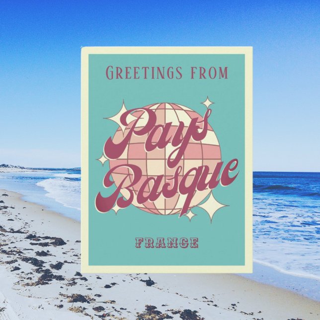 Cartão postal de férias francês basco (Criador carregado)