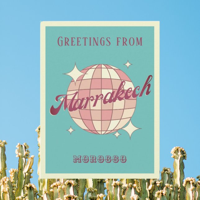 Cartão postal de férias marraquexe (Criador carregado)