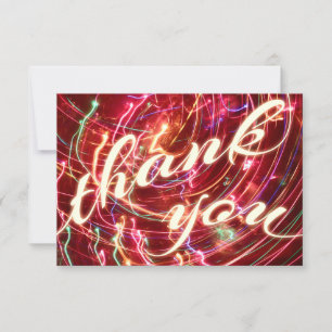 cartão postal de festa de luz de agradecimento