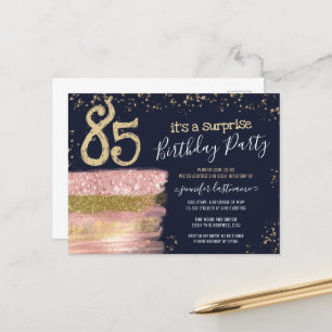 Cartão postal de festa surpresa de aniversário de 