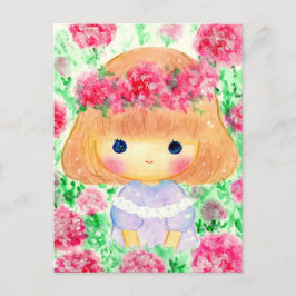 CARTÃO POSTAL DE FESTIVIDADES わたし女の子です