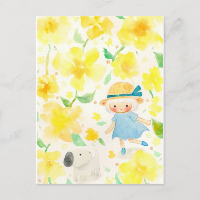 CARTÃO POSTAL DE FESTIVIDADES わんわんとお散歩 (Frente)