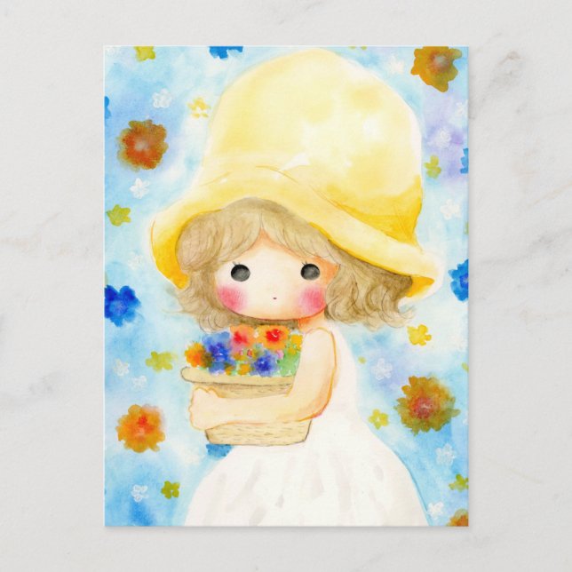 CARTÃO POSTAL DE FESTIVIDADES 帽子大きいかな (Frente)