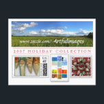 Cartão Postal De Festividades 2007 Holiday Collection Campaign<br><div class="desc">2007 Holiday Collection Campaign - promotional postcard /  layout and design by pauline chiarelli</div>