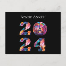2024 Véspera de ano novo-Paris, France-Eiffel Towe