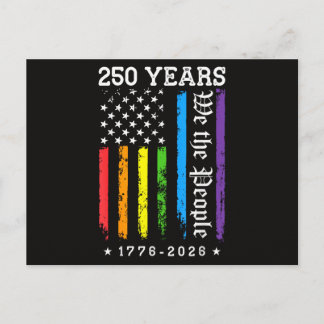 Cartão Postal De Festividades 250 Anos de 250º Aniversário EUA LGBT Pr