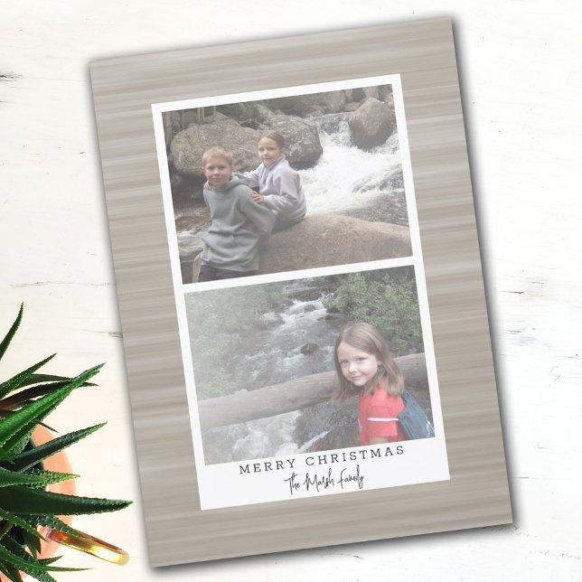 Cartão Postal De Festividades 2 Abstrato de Foto Moderna com Limite Branco (Criador carregado)