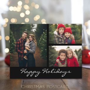 Cartão Postal De Festividades 3 fotos Colagem Natal Foto