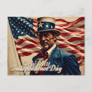 Cartão Postal De Festividades 4 de julho - Espírito de Independência
