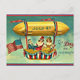 Cartão Postal De Festividades 4 de Julho - O Dia que Celebramos