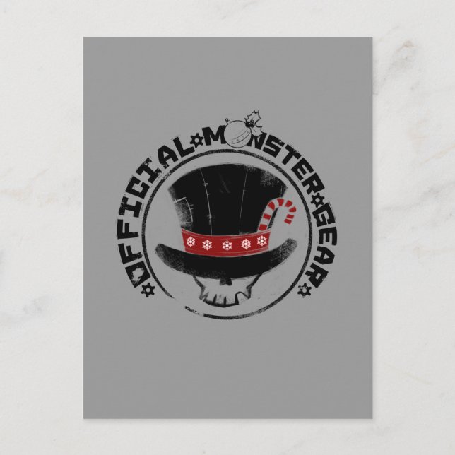 Cartão Postal De Festividades 4 Little Monsters - Andy Holiday Logo (Frente)