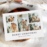 Cartão Postal De Festividades 5 Fotografias Simples, Natal De Orçamento Mínimo<br><div class="desc">Cartão-postal de Natal de Mínimo de 5 Fotos para o Orçamento Russo</div>