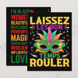 Cartão Postal De Festividades 67 Six Seven Mardi-Gras História Negra 2026